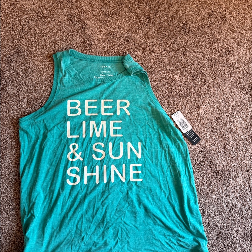 Torrid Teal Sleeveless Top